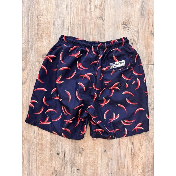 Surf Style Bundle Swim Trunks Men’s Size Small Chili Pepper Elastic Waist Shorts - Picture 3 of 15